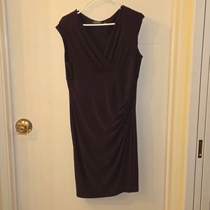 Lauren Ralph Lauren Purple V Neck dress
